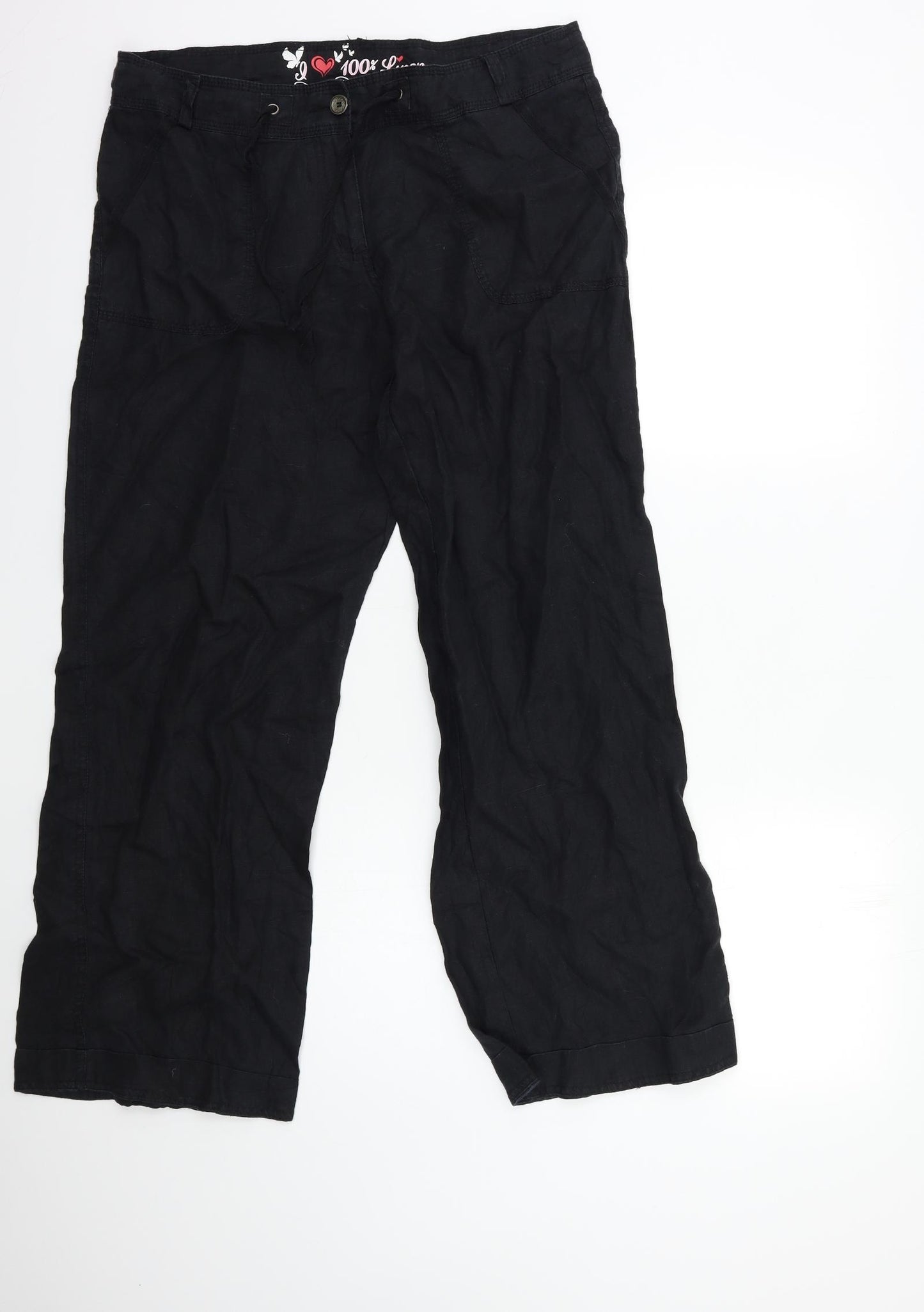 Atmosphere Womens Black   Trousers  Size 16 L30 in