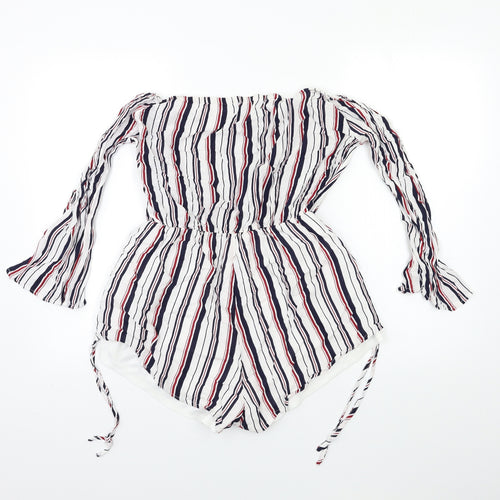 Lola May Womens White   Playsuit One-Piece Size 10