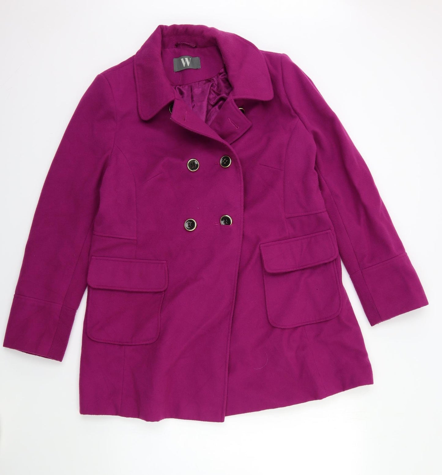 BHS Womens Pink   Overcoat Coat Size 18