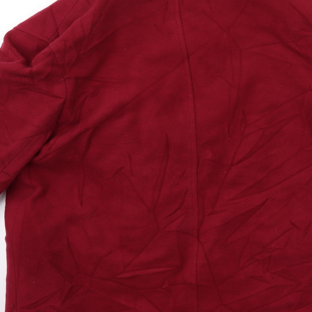 Eastex Womens Red   Overcoat Coat Size 10
