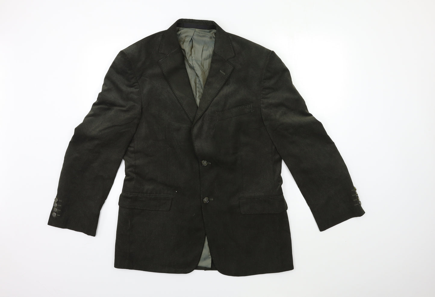 Marks and Spencer Mens Green  Corduroy Jacket Suit Jacket Size 38