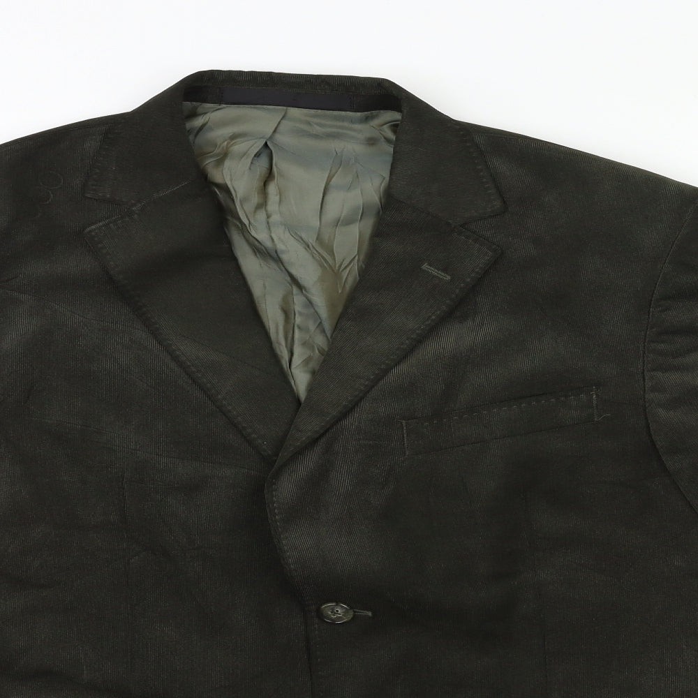 Marks and Spencer Mens Green  Corduroy Jacket Suit Jacket Size 38