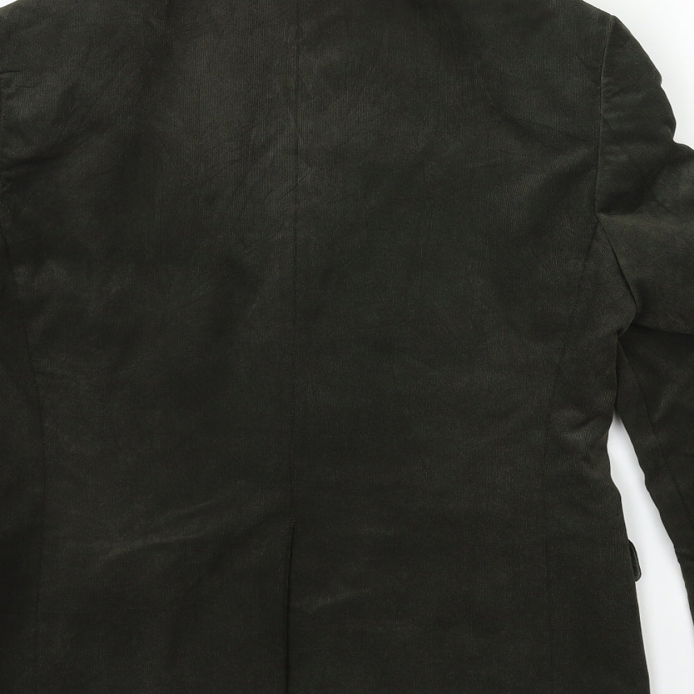 Marks and Spencer Mens Green  Corduroy Jacket Suit Jacket Size 38