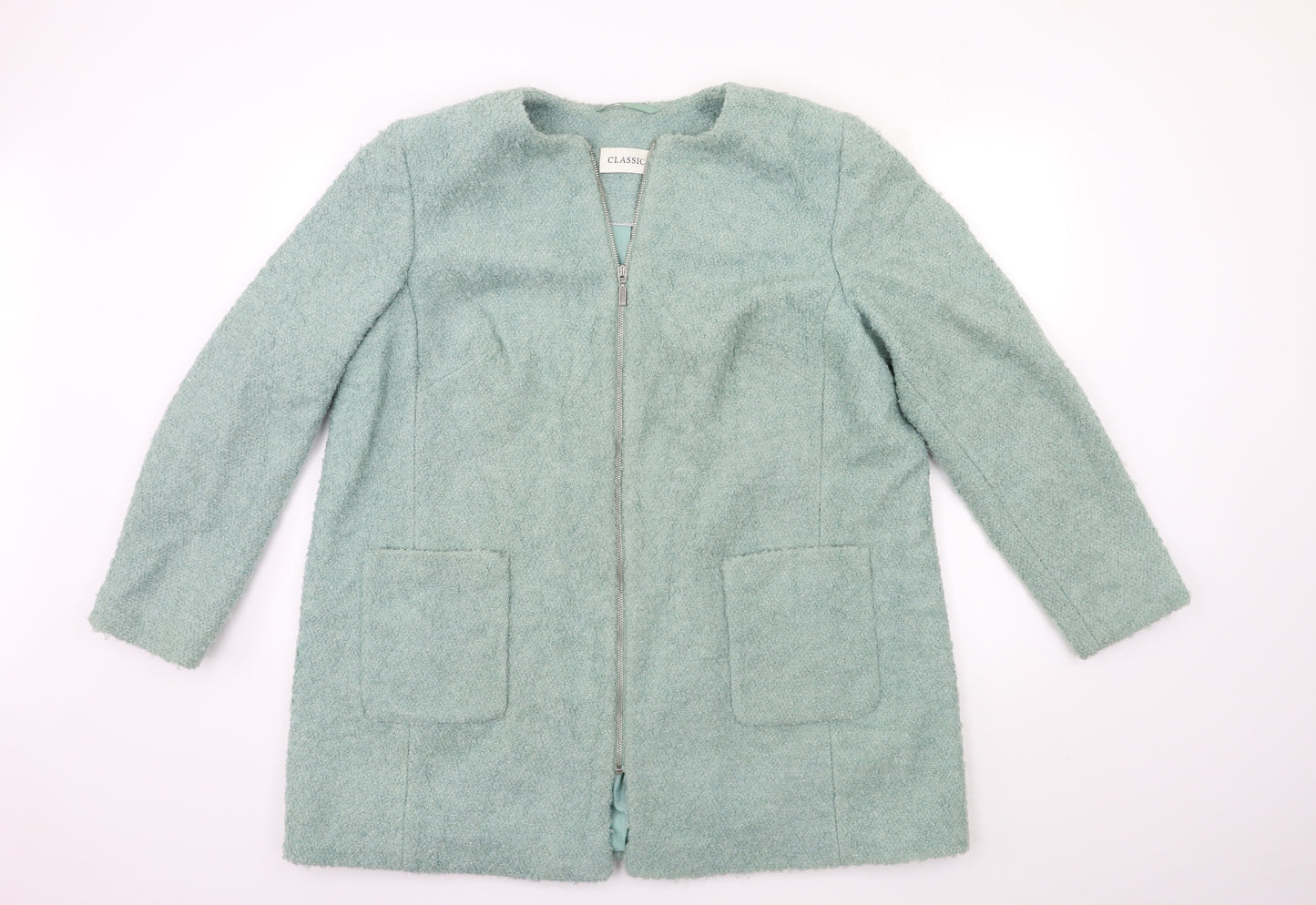 Marks and Spencer Womens Blue   Overcoat Coat Size 20