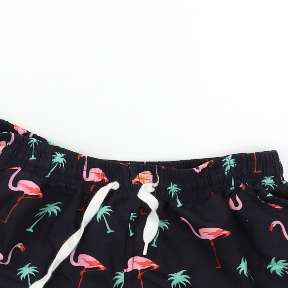 Preworn Womens Black Floral  Hot Pants Shorts Size XS
