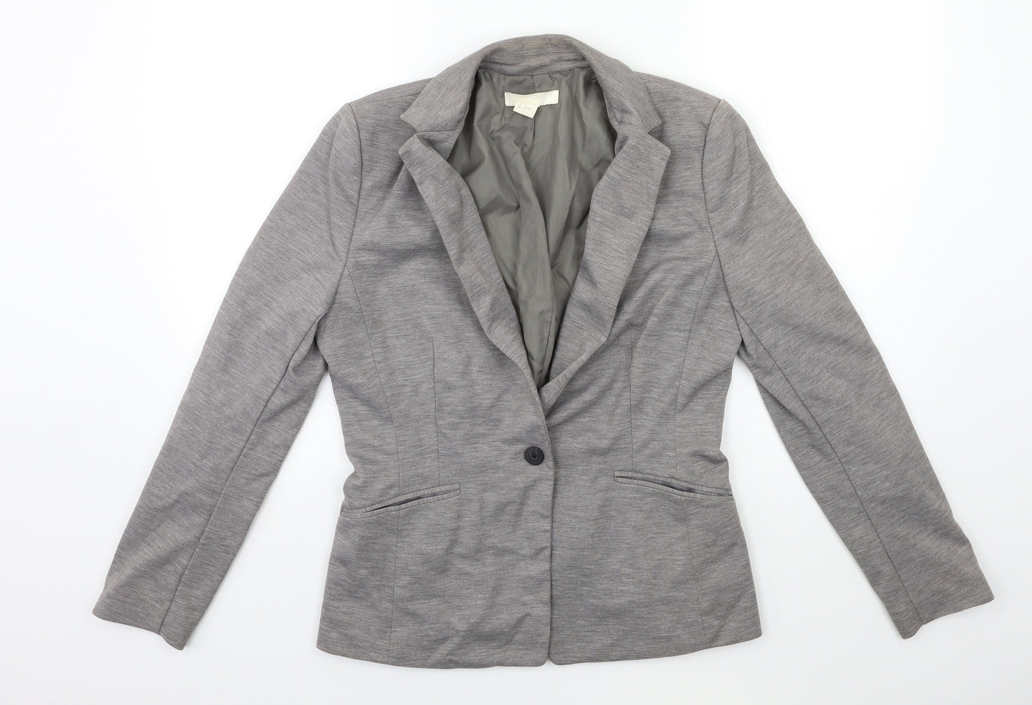 H&M Womens Grey   Jacket Blazer Size 14