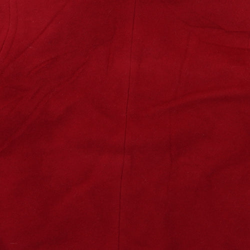 Preworn Womens Red   Overcoat Coat Size 14