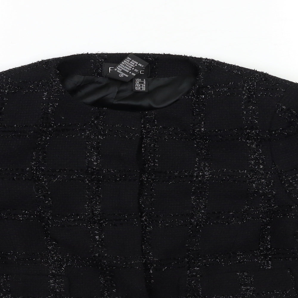 Episode Womens Black   Overcoat Coat Size 4