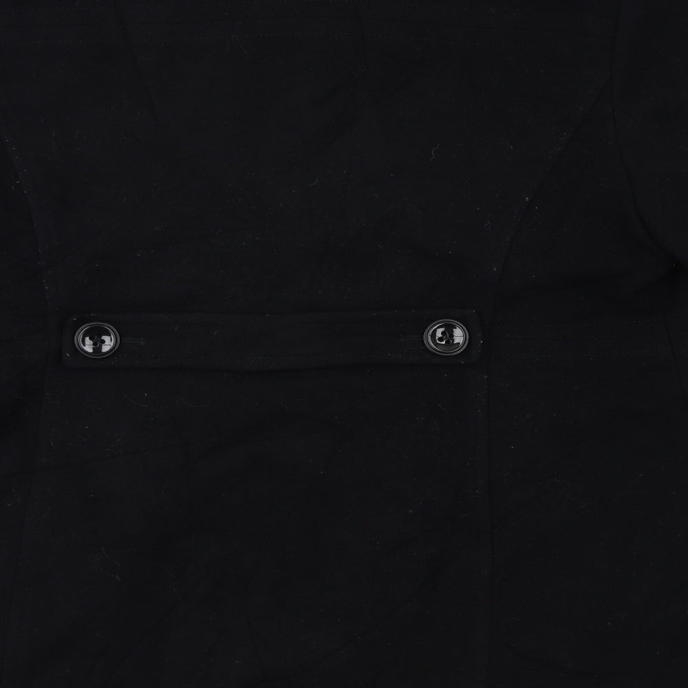 BHS Womens Black   Overcoat Coat Size 22