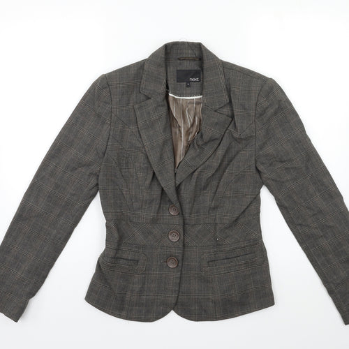 NEXT Womens Grey Check  Jacket Suit Jacket Size 8