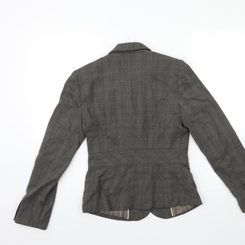 NEXT Womens Grey Check  Jacket Suit Jacket Size 8