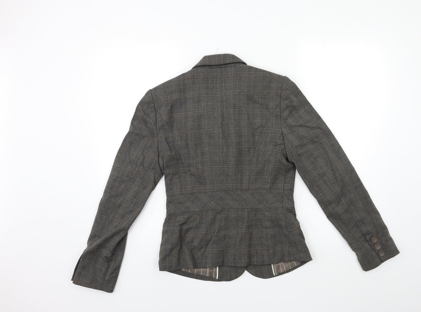 NEXT Womens Grey Check  Jacket Suit Jacket Size 8