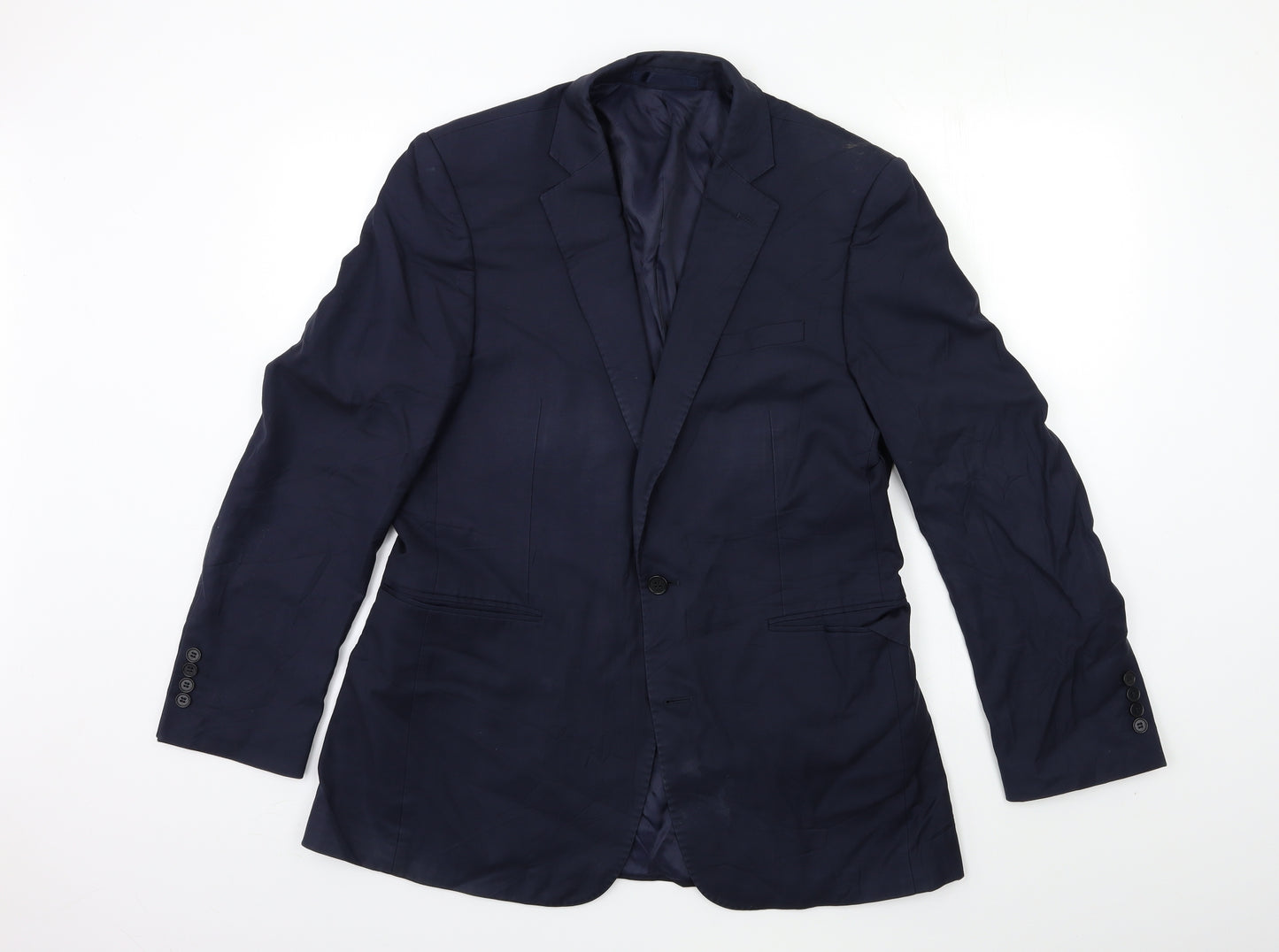 Preworn Mens Blue   Jacket Suit Jacket Size 42