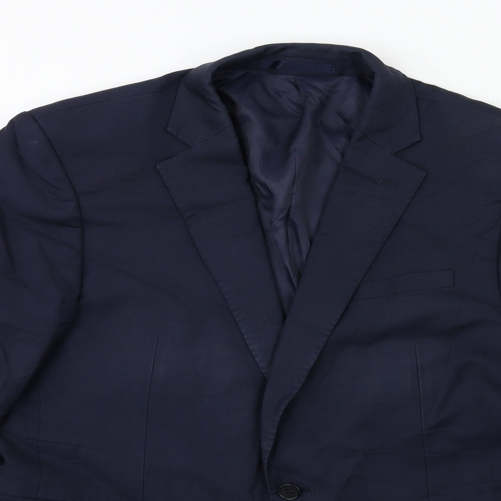 Preworn Mens Blue   Jacket Suit Jacket Size 42