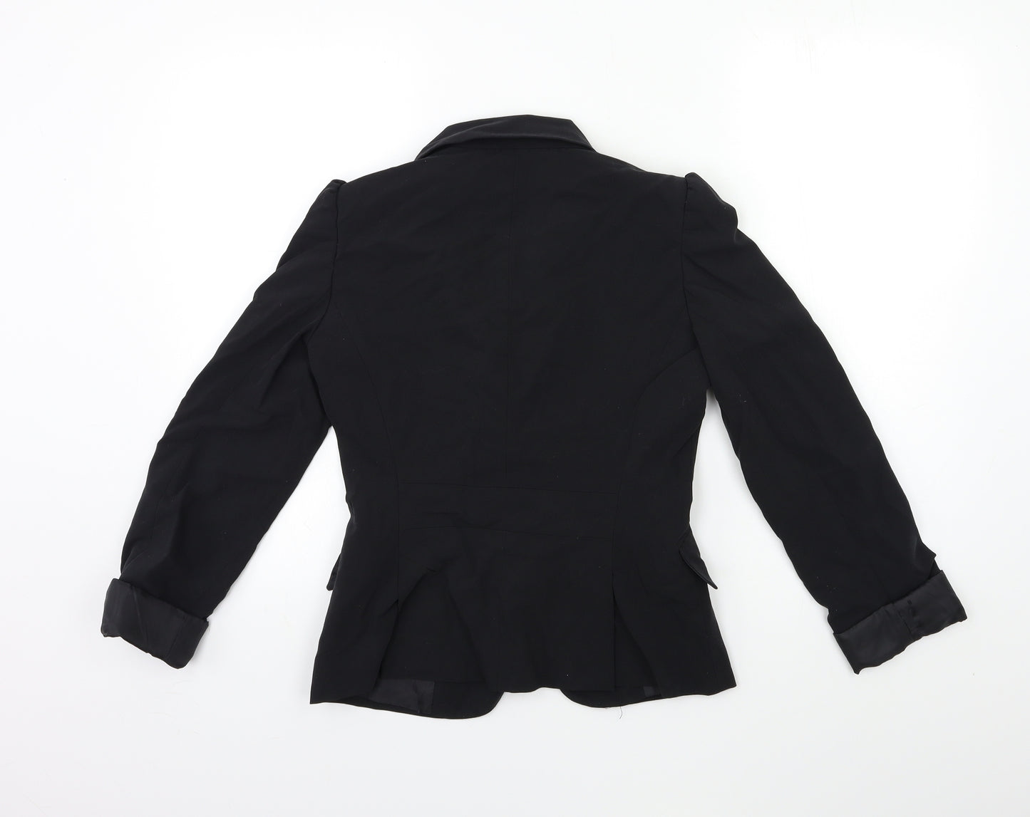 Atmosphere Womens Black  Ramie Jacket Blazer Size 8