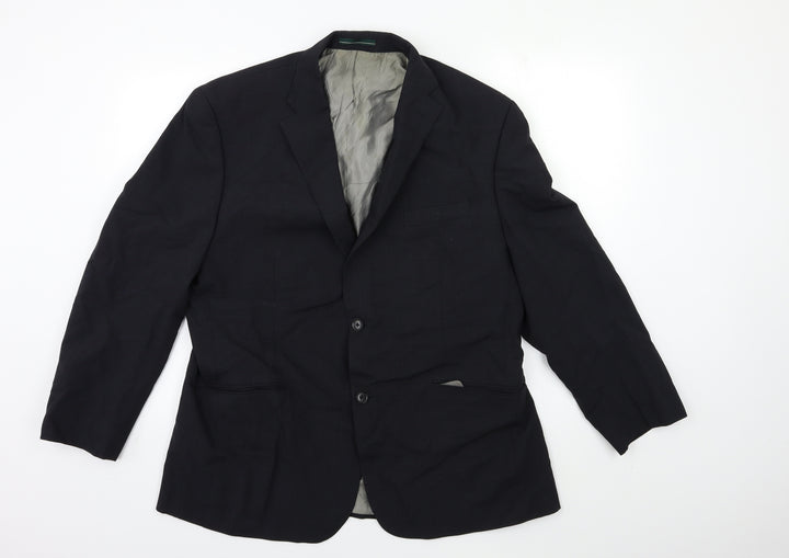 GREENWOOD Mens Blue   Jacket Suit Jacket Size 42