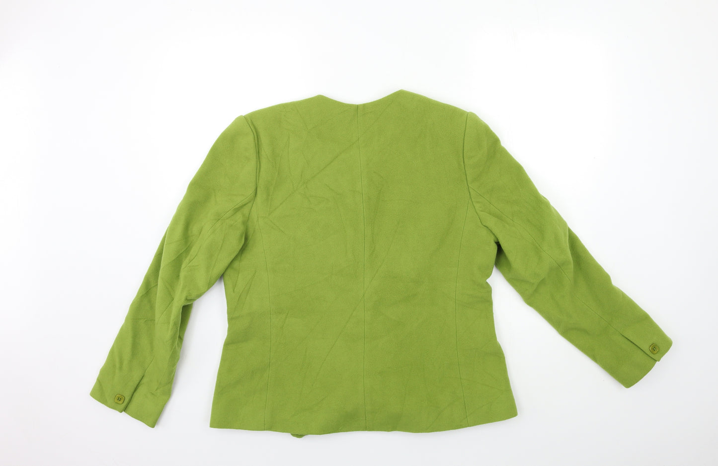 Alexon Womens Green  Fleece Overcoat Coat Size 14