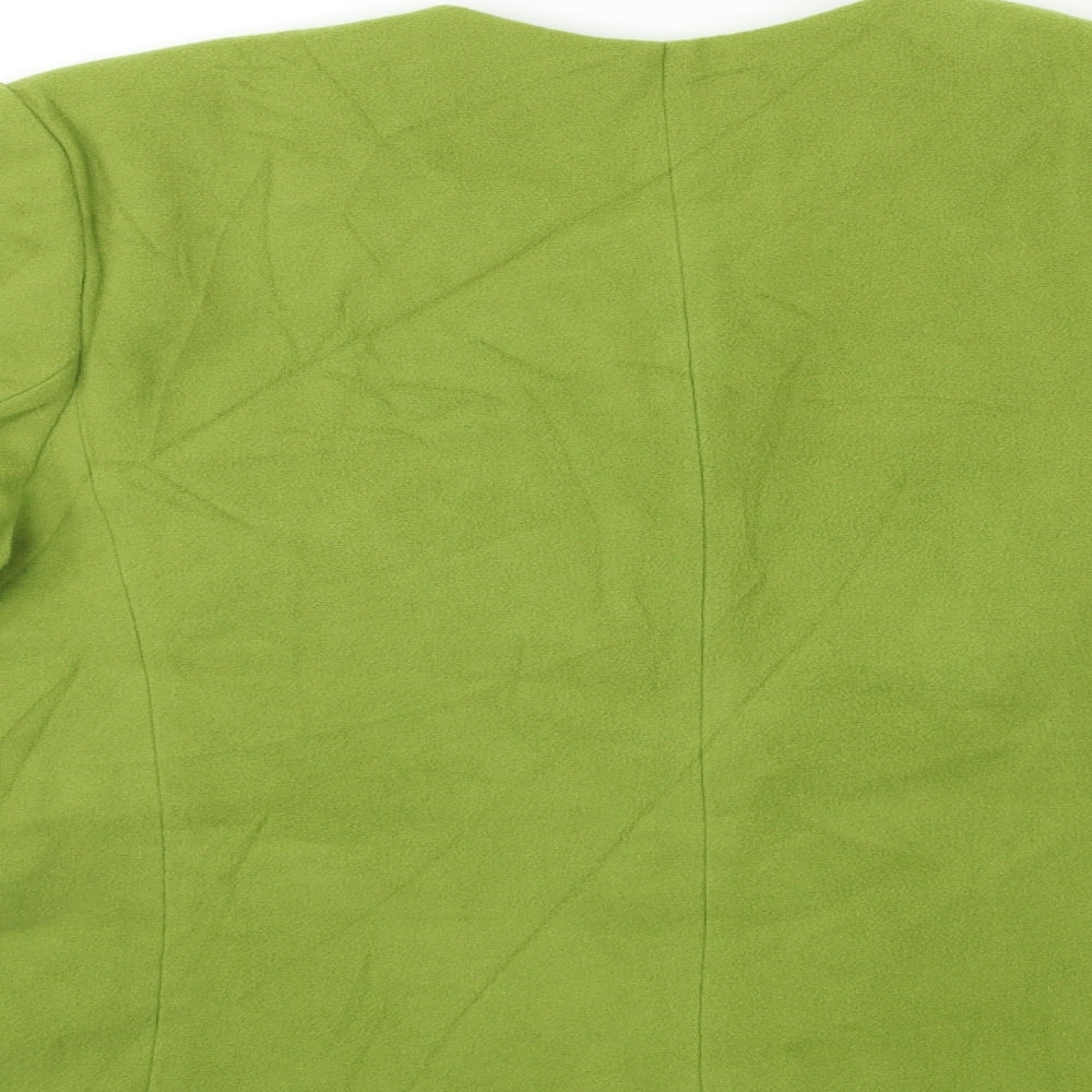 Alexon Womens Green  Fleece Overcoat Coat Size 14