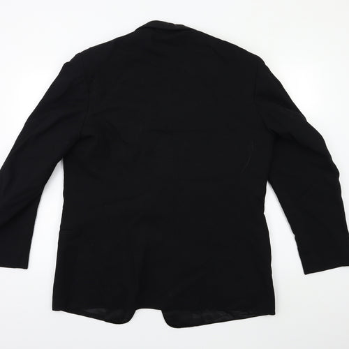 Preworn Mens Black   Jacket Suit Jacket Size 42