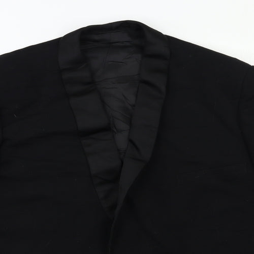 Preworn Mens Black   Jacket Suit Jacket Size 42