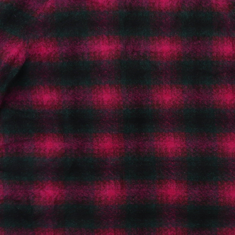 Preworn Womens Pink Check  Overcoat Coat Size 18