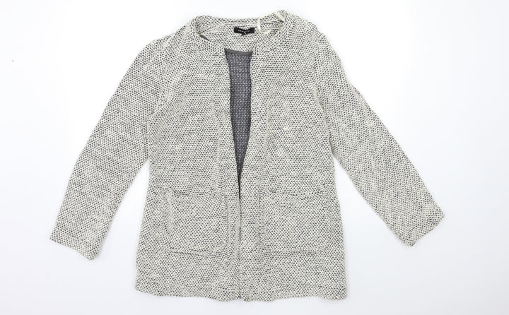 New Look Womens Grey Jacket Blazer Size 10