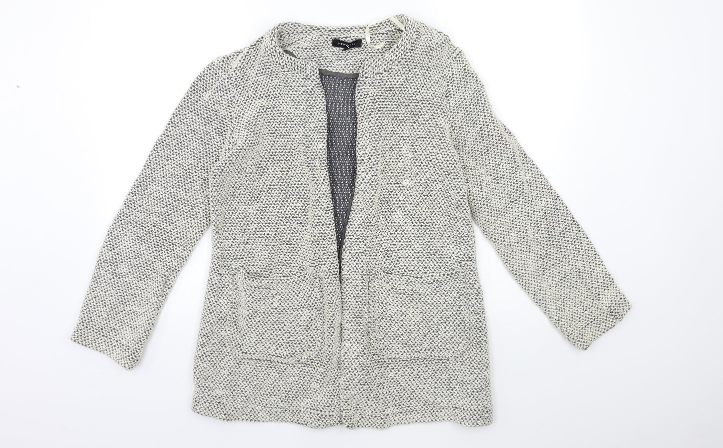 New Look Womens Grey   Jacket Blazer Size 10