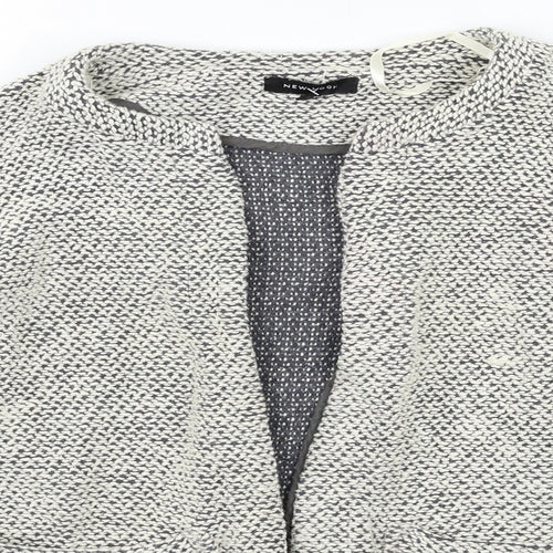 New Look Womens Grey   Jacket Blazer Size 10