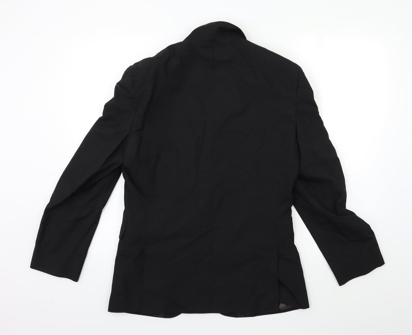 NEXT Mens Black  Rayon Jacket Suit Jacket Size 38