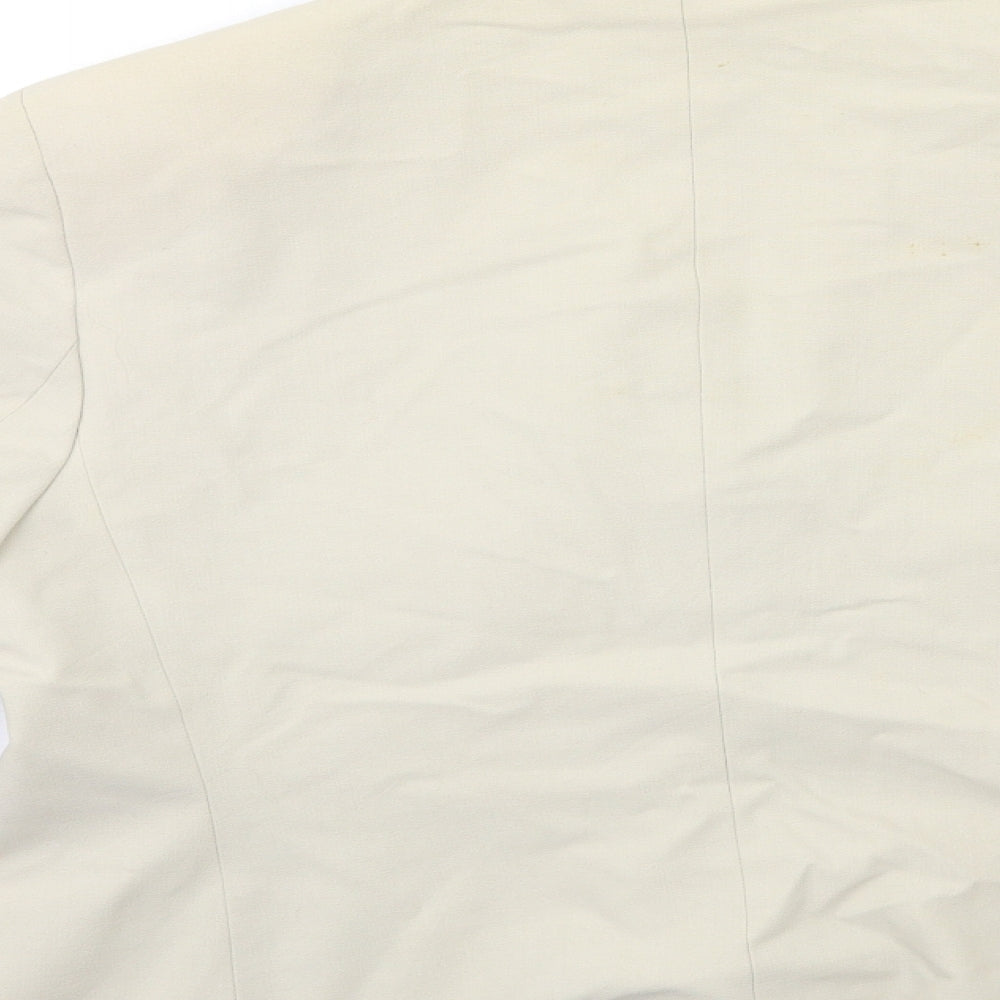 Marks and Spencer Womens Beige  Rayon Jacket Blazer Size 18