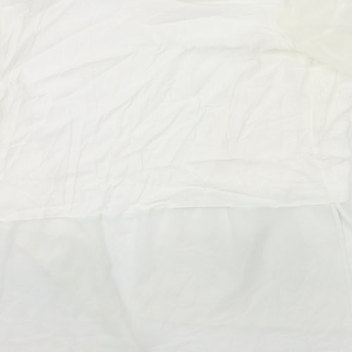 River Island Womens White  Rayon Basic Blouse Size 12