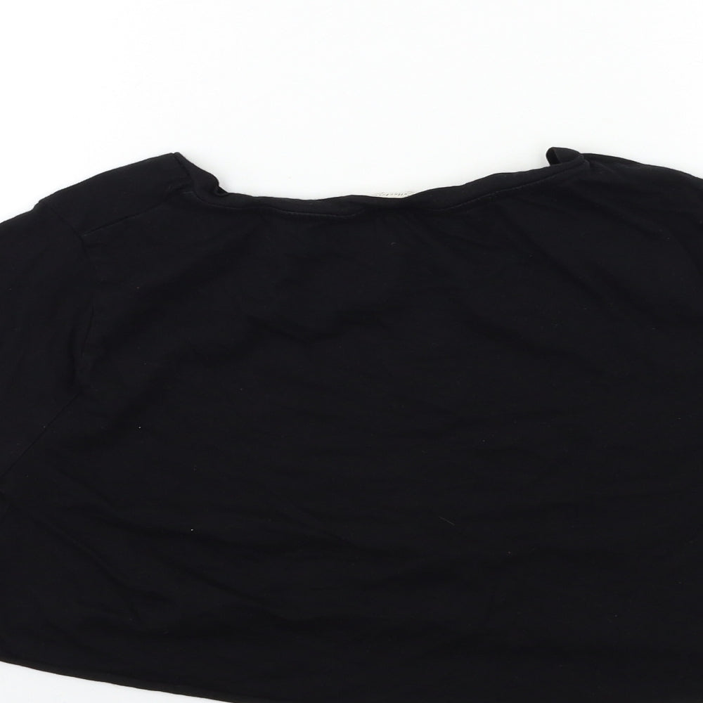 F&F Womens Black   Basic T-Shirt Size 8