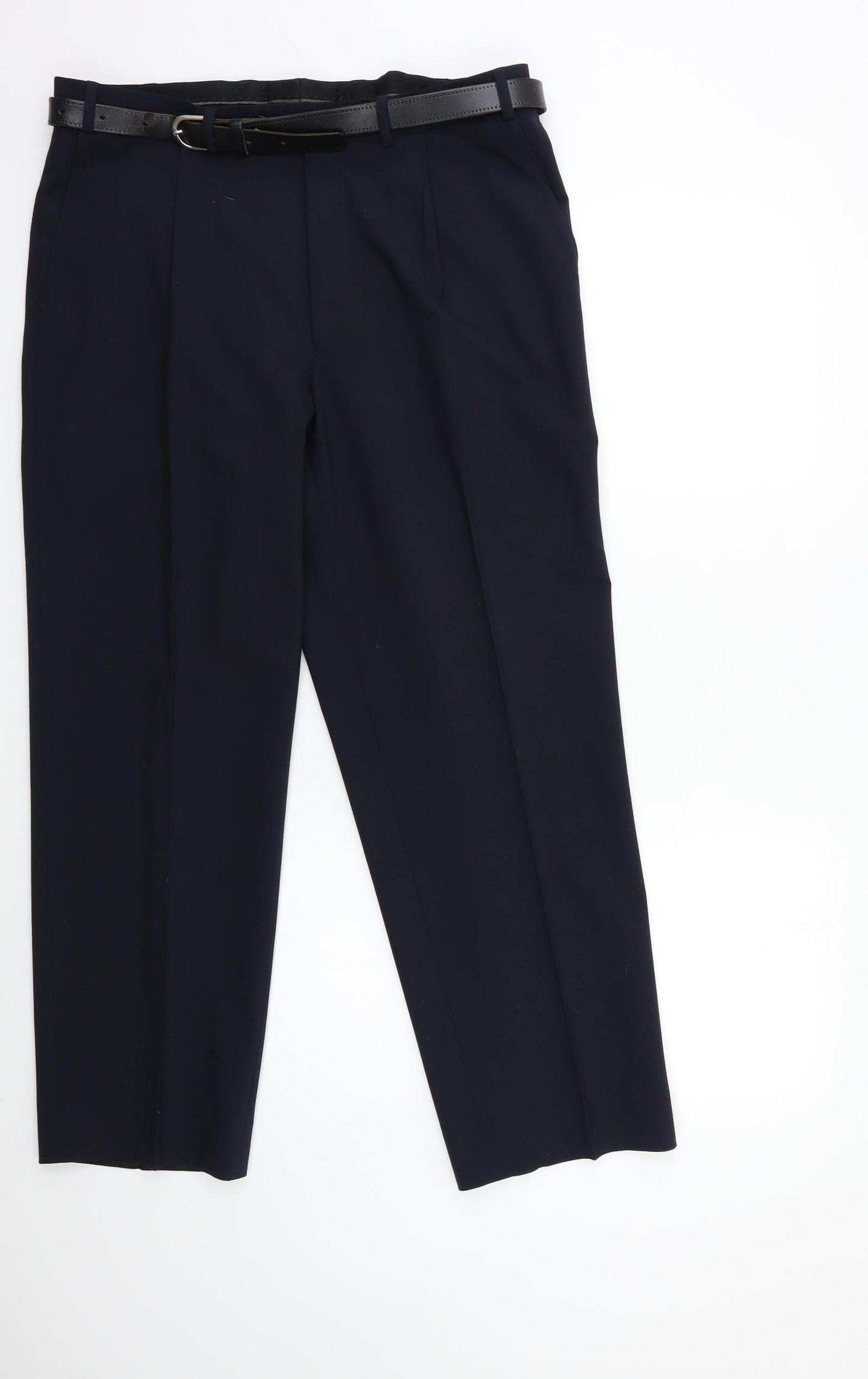 Marks and Spencer Mens Blue   Trousers  Size 36 in L29 in