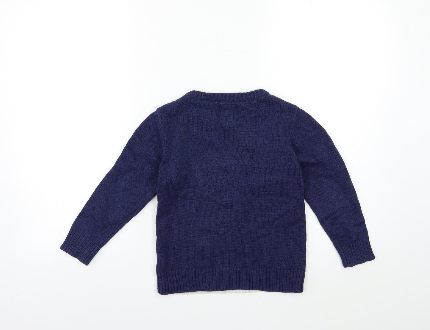 NEXT Boys Blue   Pullover Jumper Size 5 Years  - CHRISTMAS