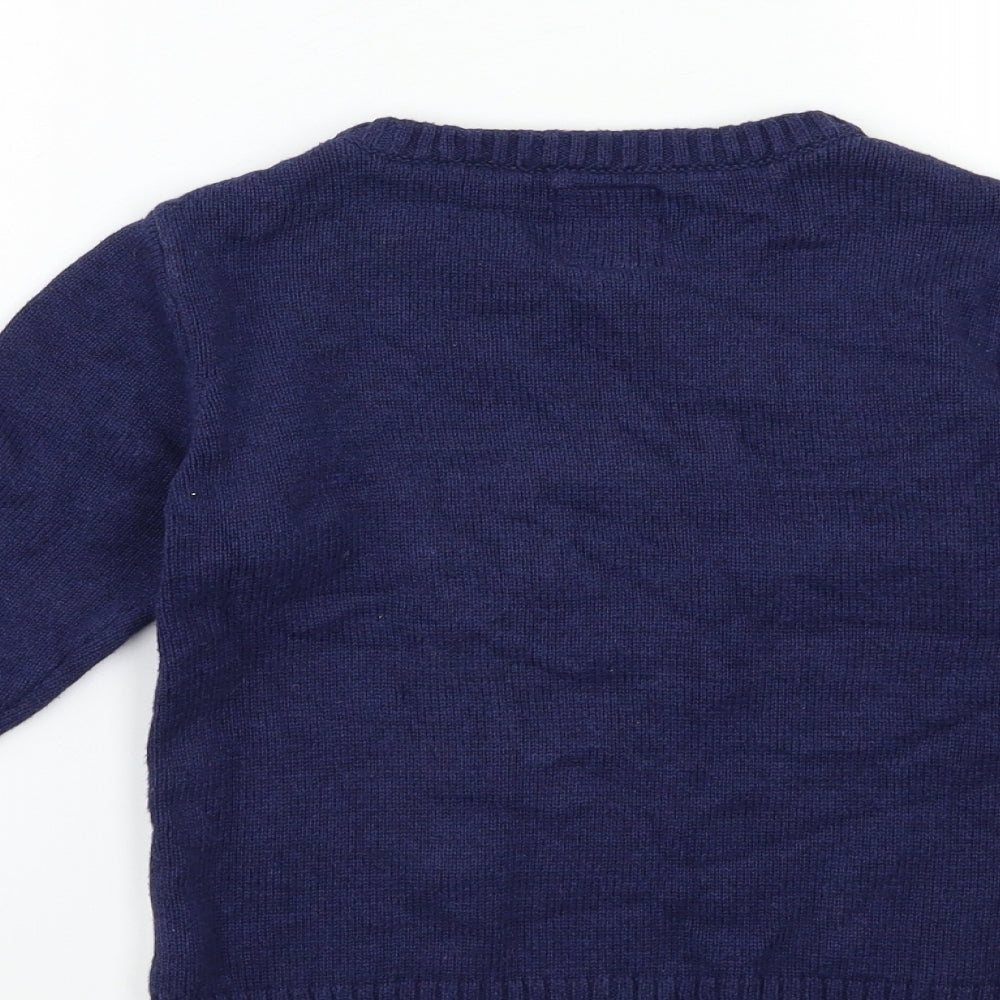 NEXT Boys Blue   Pullover Jumper Size 5 Years  - CHRISTMAS