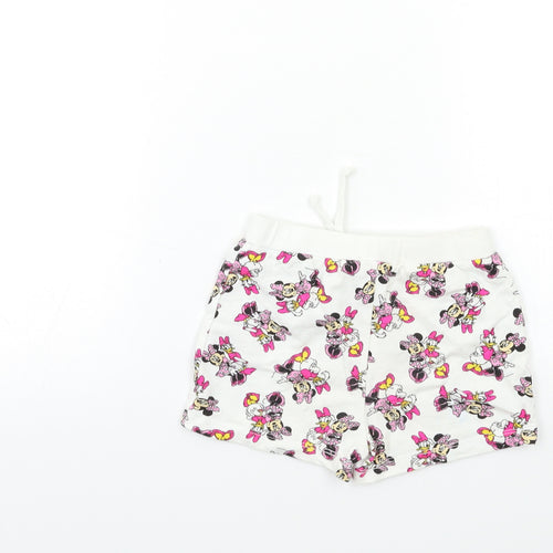 Disney Baby White Geometric  Cropped Leggings Size 18 Months