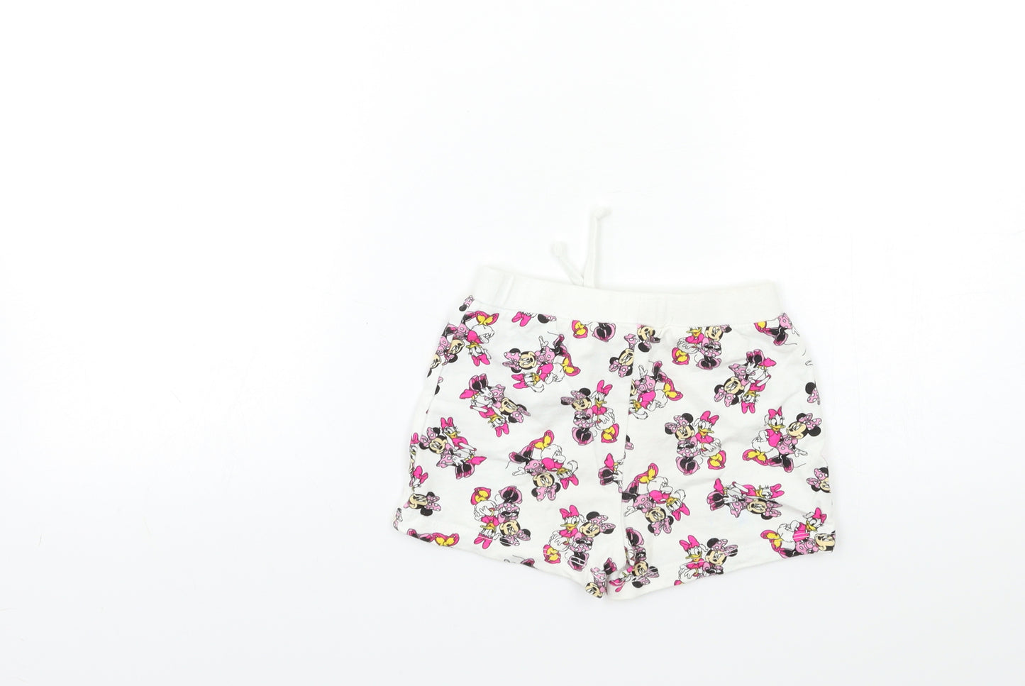 Disney Baby White Geometric  Cropped Leggings Size 18 Months