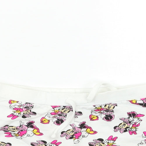 Disney Baby White Geometric  Cropped Leggings Size 18 Months