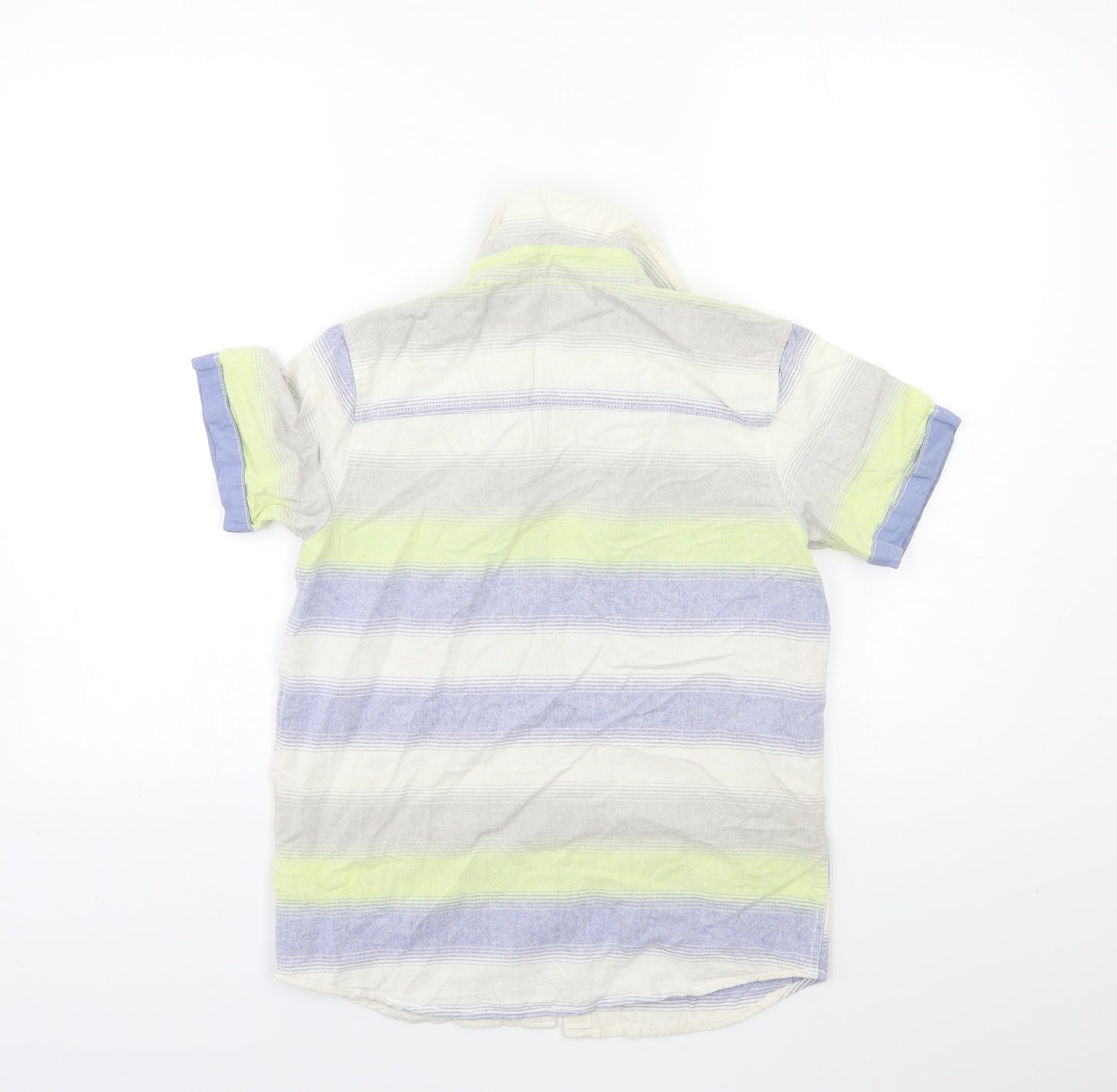 F&F Boys Blue Striped  Basic Button-Up Size 10 Years