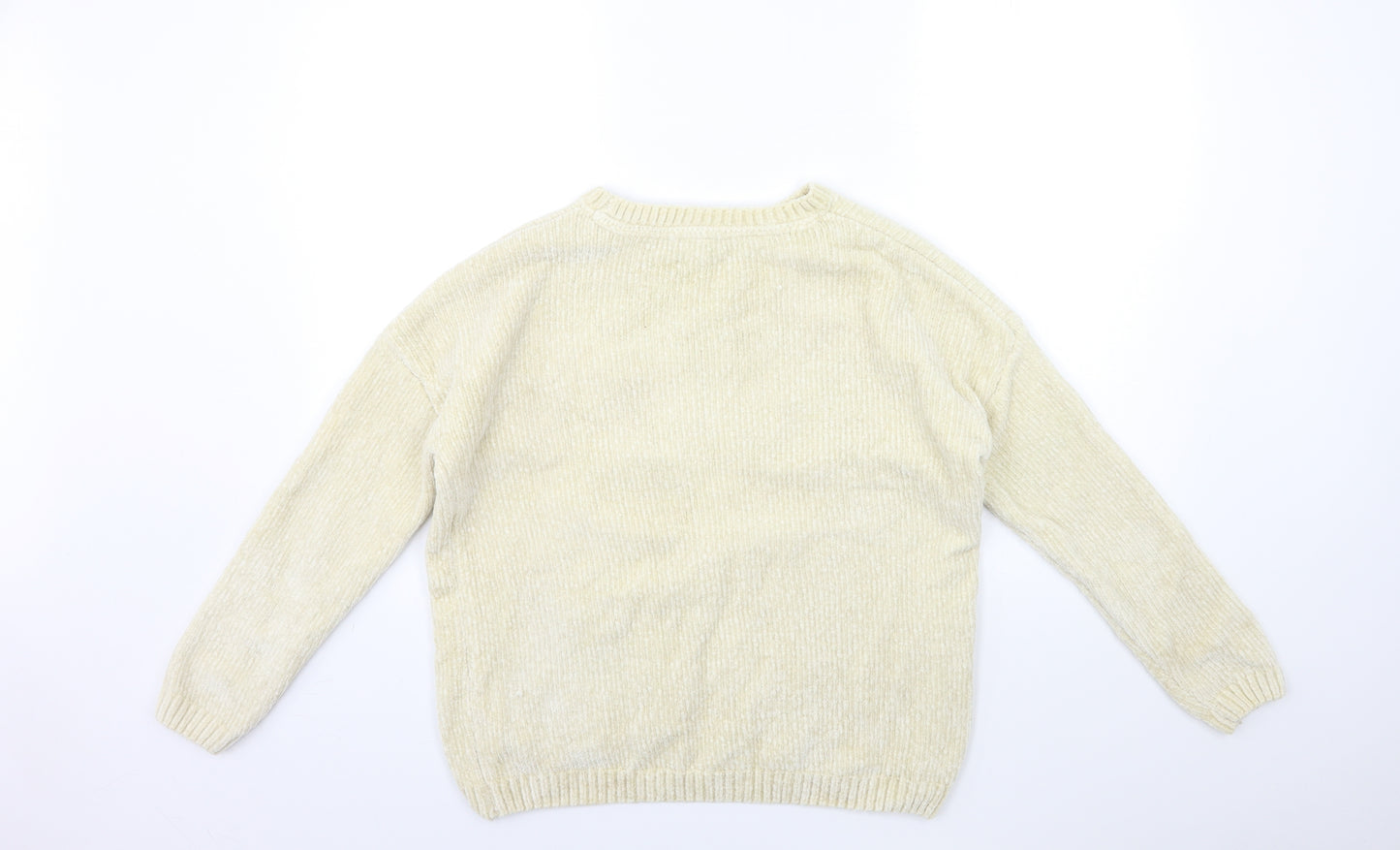 Primark Girls Beige  Knit Pullover Jumper Size 12 Years