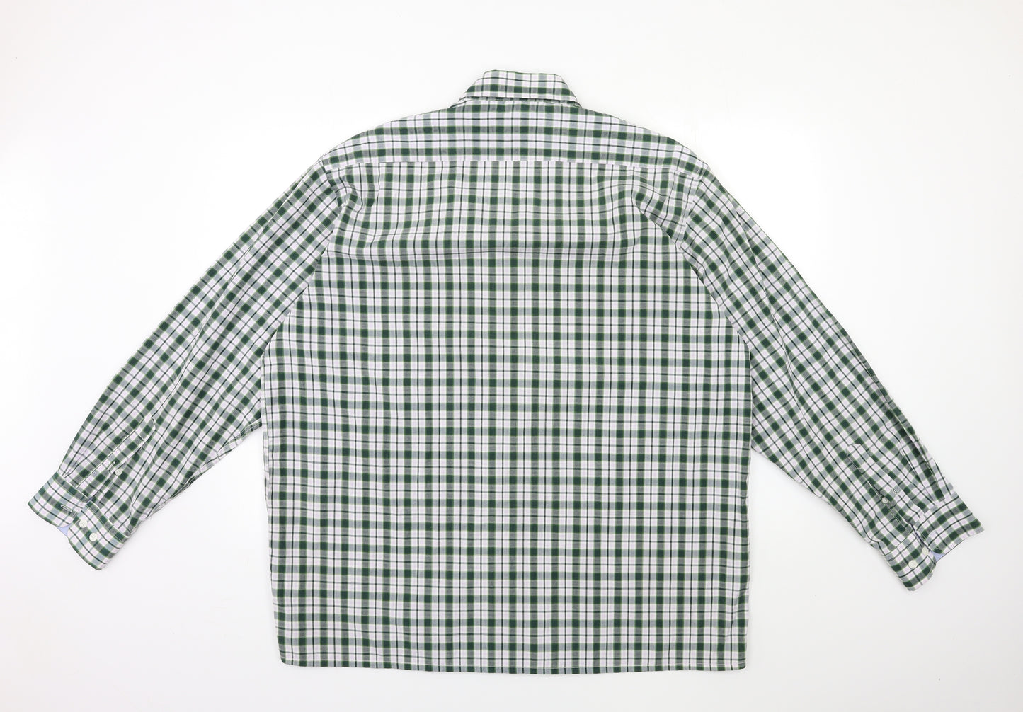 Carabou Mens Green Check   Button-Up Size 2XL