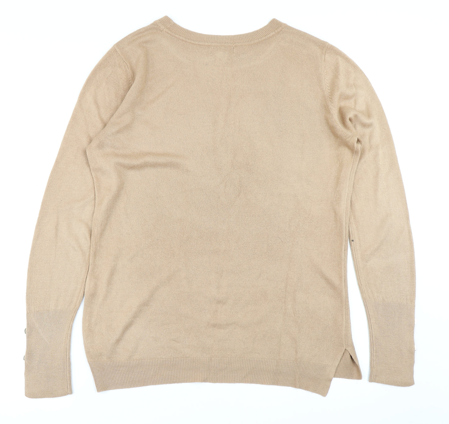 Primark Womens Brown  Knit Pullover Jumper Size M