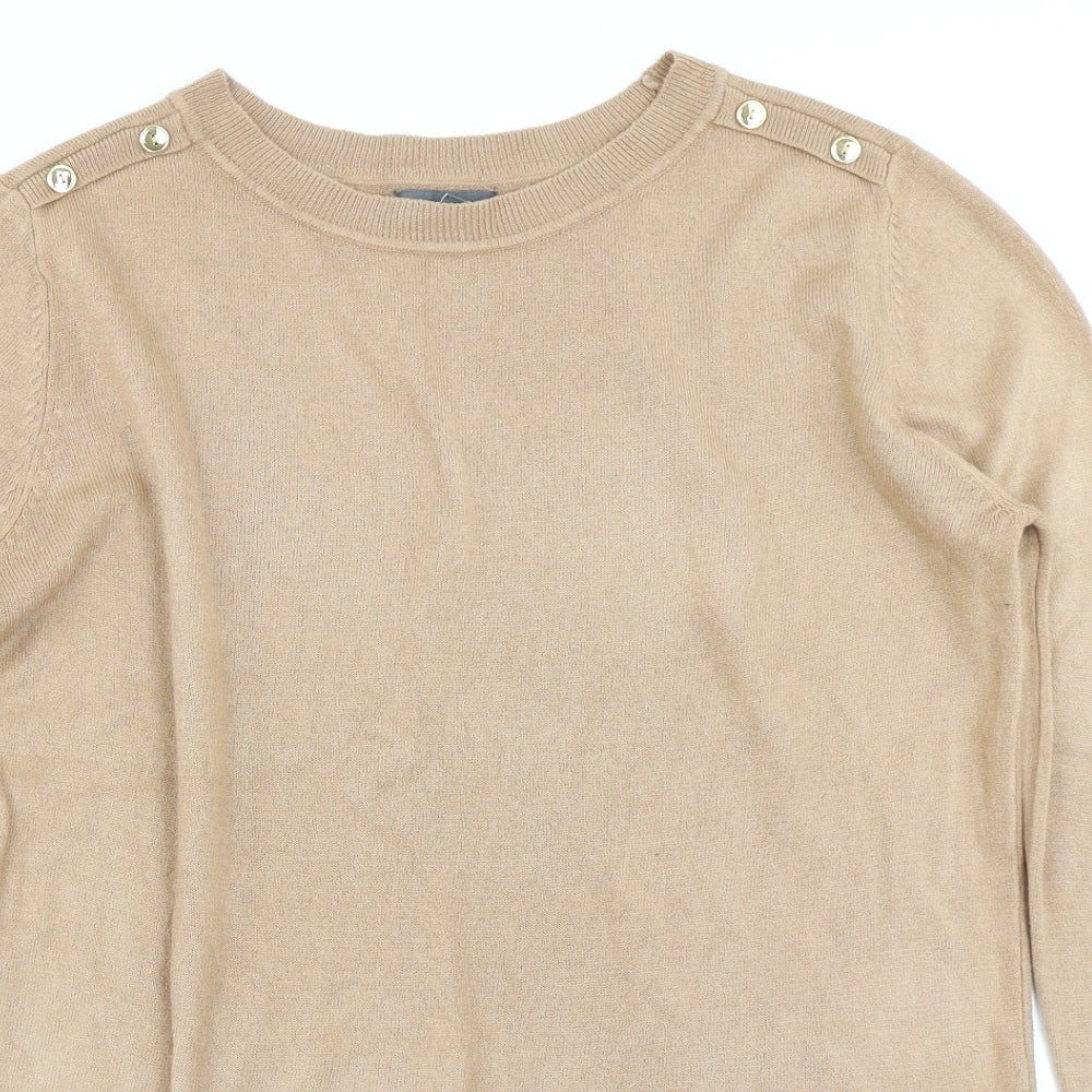 Primark Womens Brown  Knit Pullover Jumper Size M