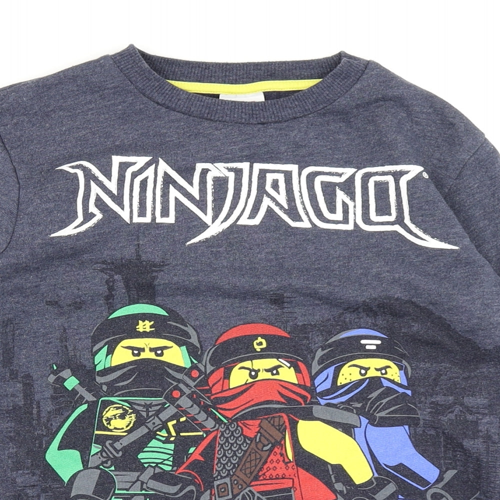 NEXT Boys Blue   Pullover Sweatshirt Size 10 Years  - Ninjago