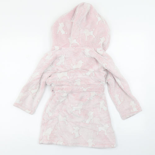 Bluezoo Girls Pink Camouflage  Top Robe Size 4-5 Years  - Dog Print