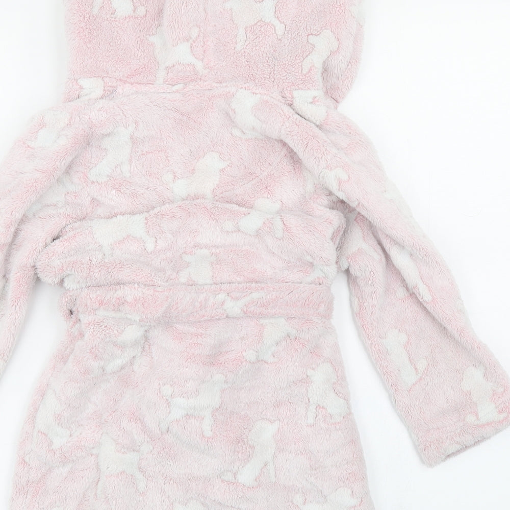 Bluezoo Girls Pink Camouflage  Top Robe Size 4-5 Years  - Dog Print