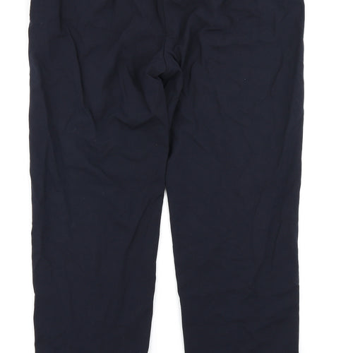 M&S Collection Womens Blue   Trousers  Size 14 L26 in