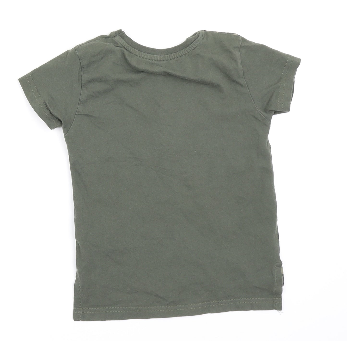 Rebel Boys Green Camouflage  Basic T-Shirt Size 2-3 Years