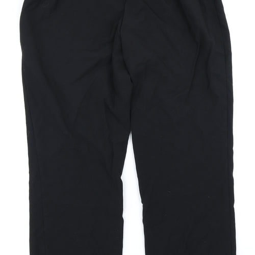 M&S Woman Womens Black   Trousers  Size 14 L28 in