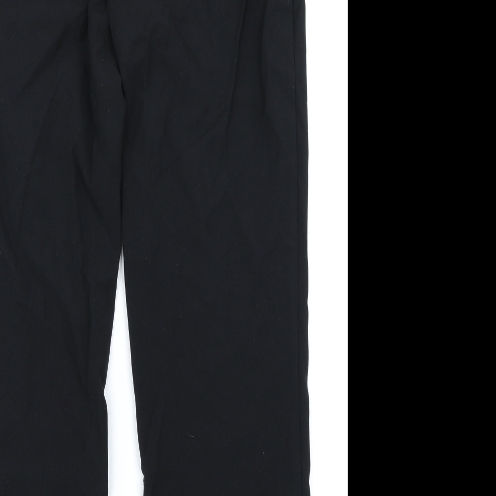 M&S Woman Womens Black   Trousers  Size 14 L28 in